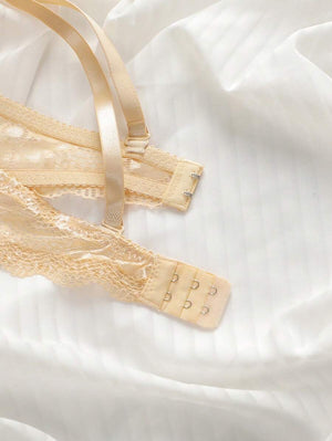 Sujetador albaricoque con cierre y tirantes halter