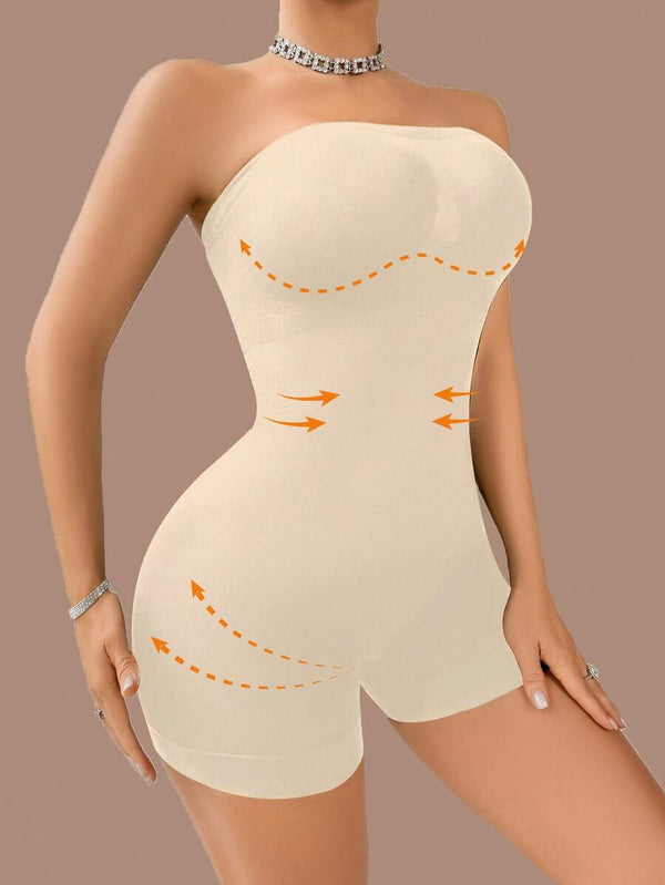 Body Moldeador Strapless Efecto Faja Invisible