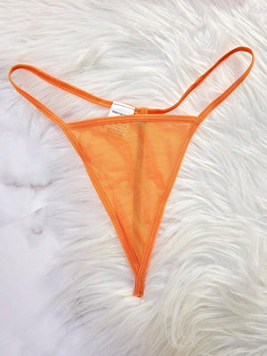 Braga a juego del set de camisón sexy naranja