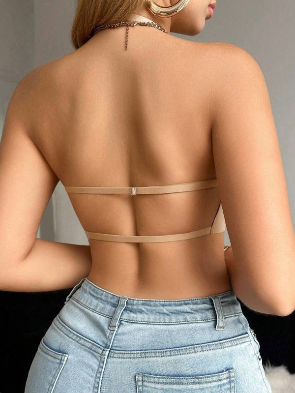 Sujetador push-up nude que ofrece una silueta lisa y sin marcas.