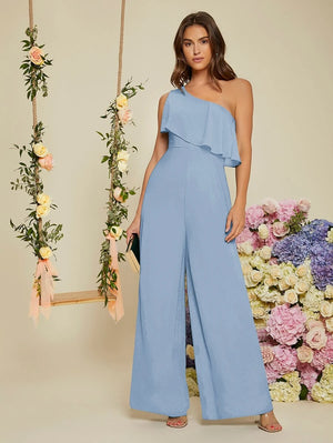 Enterizo elegante celeste para eventos formales