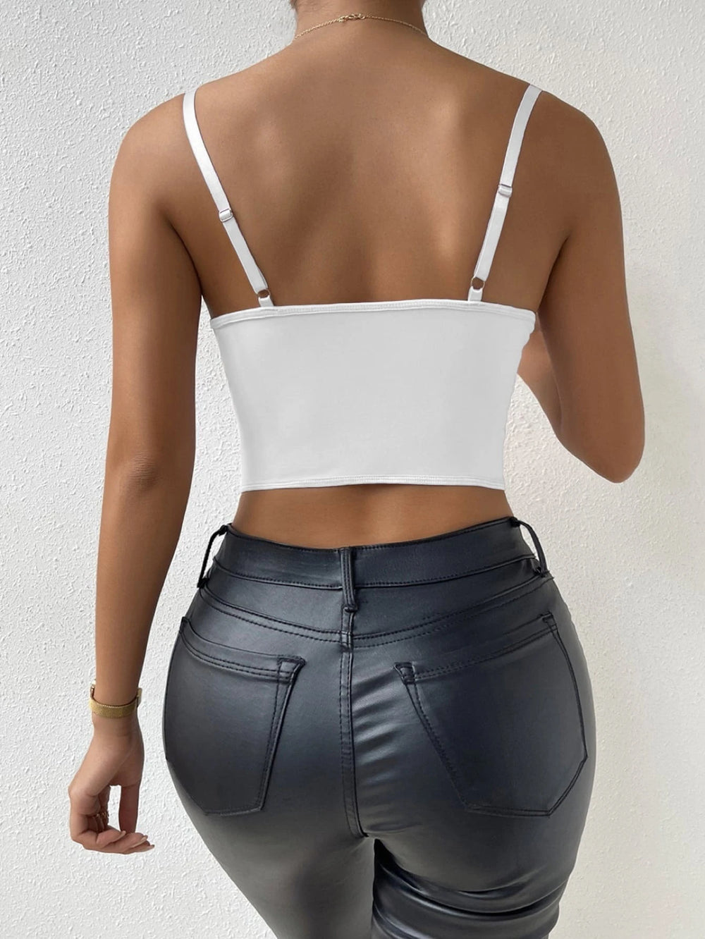 Top De Tirantes Bustier Con Encaje