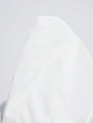 Shorts Blancos De Talle Alto Con Cinturón