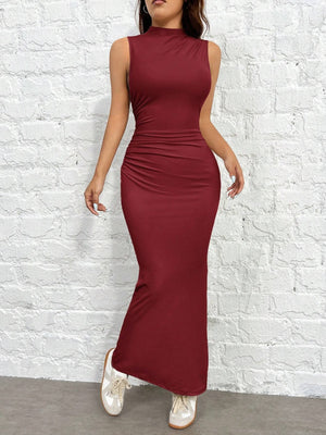 Vestido Elegante Burdeos Ajustado