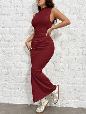 Vestido Elegante Burdeos Ajustado