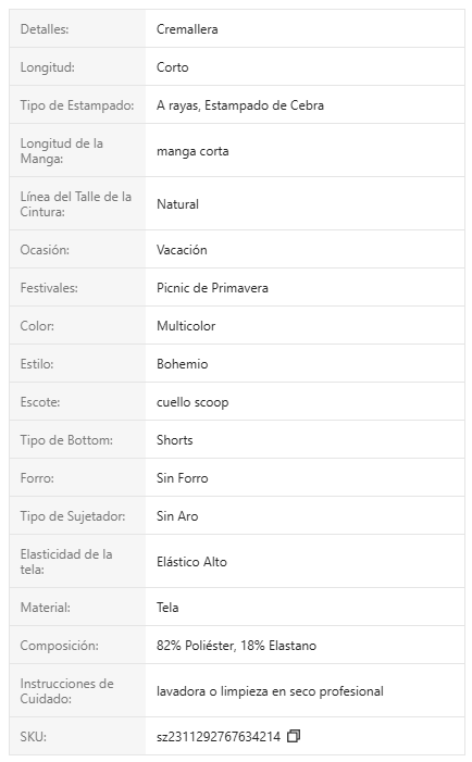 Traje De Baño Tipo Short Negro Con Cremallera Estampado Cebra