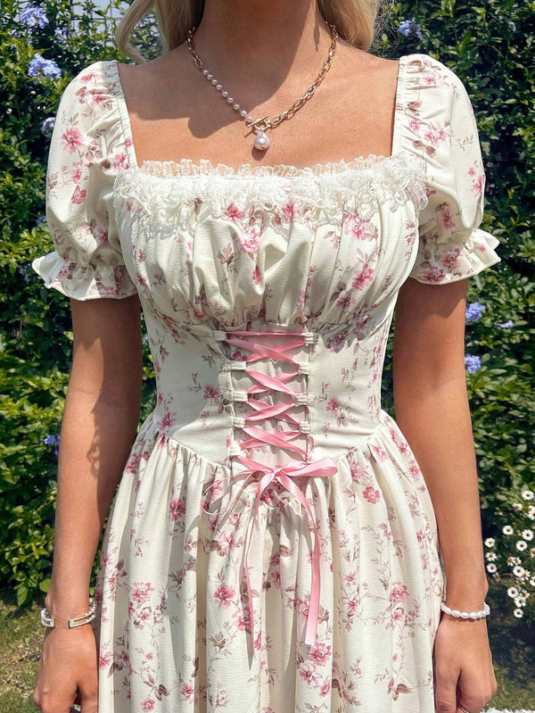 Vestido floral elegante para mujer