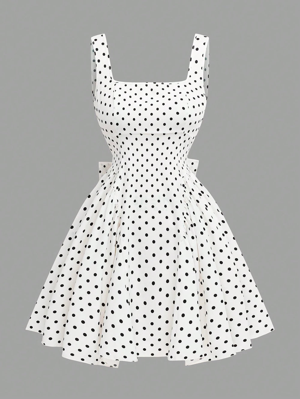 Vista frontal del Pichi Mini De Lunares sobre un fondo neutro.