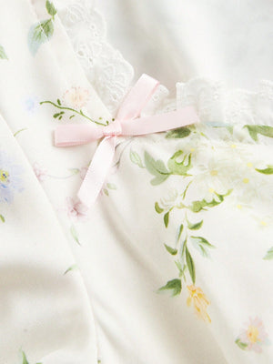 Vestido Floral Midi Bohemio A Línea – Escote Corazón