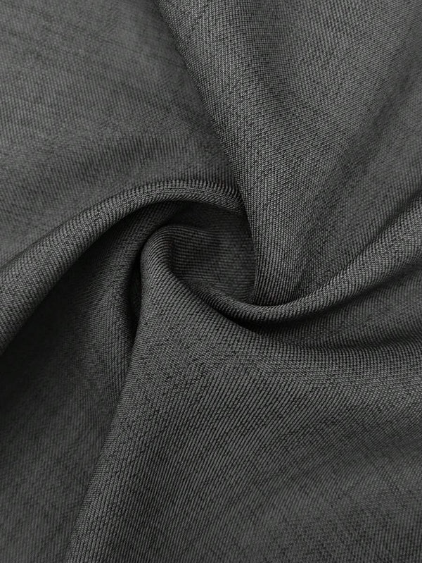 Jumpsuit Asimétrico Gris De Pierna Ancha