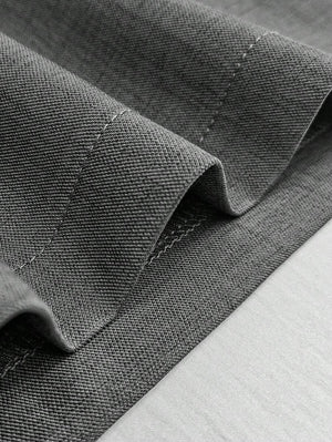 Jumpsuit Asimétrico Gris De Pierna Ancha