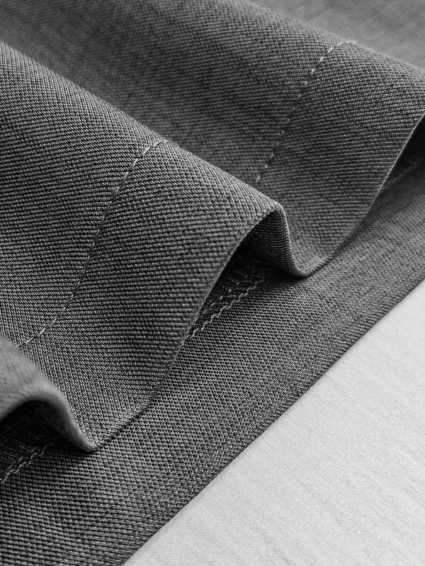 Jumpsuit Asimétrico Gris De Pierna Ancha