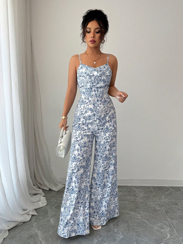 Mono bohemio multicolor completo con pierna ancha