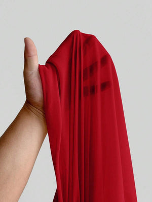 Vestido Largo Rojo Elegante Con Hombro Asimétrico