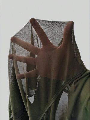Conjunto Playero De 3 Piezas Verde Militar Con Cover-Up