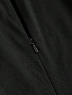 Cremallera trasera del mono elegante en tela tejida